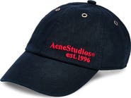 Acne Studios Cuddy Waxed Canvas Adjustable Baseball Cap