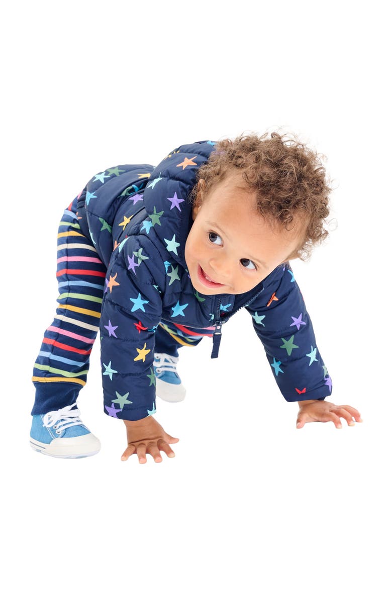 Primary Baby Lightweight Puffer Jacket In Rainbow Confetti Stars, Alternate, color, 