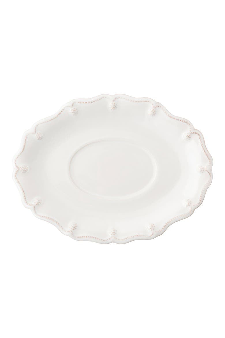 Berry & Thread Sauce Boat & Saucer, Alternate, color, WHITEWASH