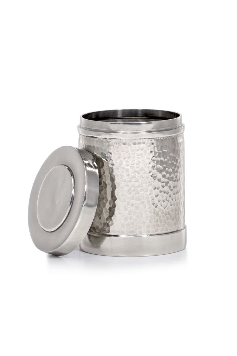Contempo Hammered Canister, Alternate, color, SILVER