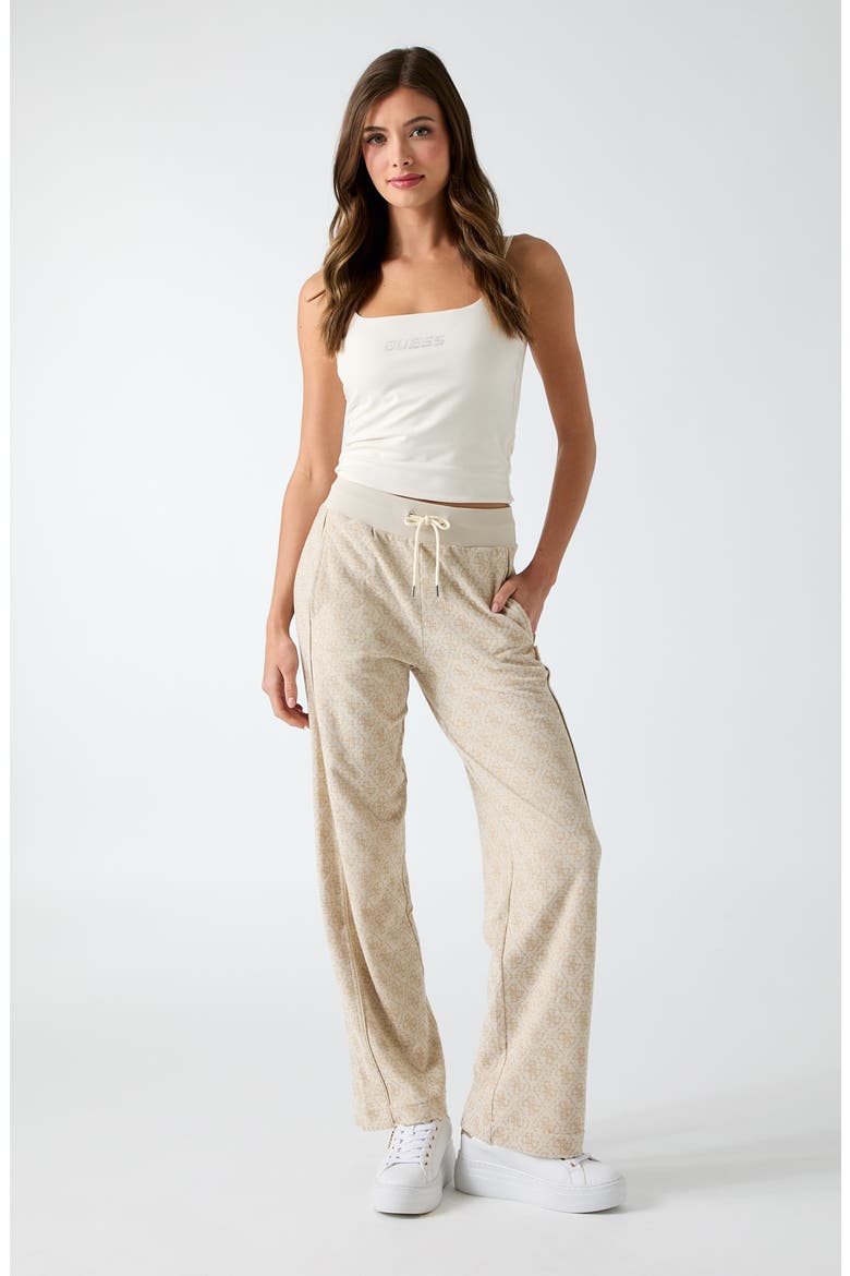 4G Logo Jacquard Drawstring Pants, Alternate, color, BEIGE