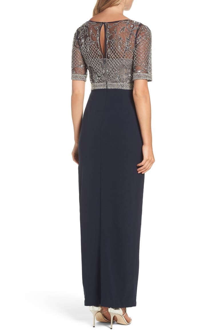 Beaded Gown, Alternate, color, MIDNIGHT