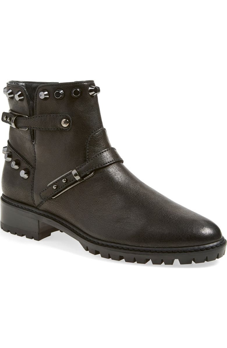 Stuart Weitzman 'Go West' Studded Bootie, Main, color,