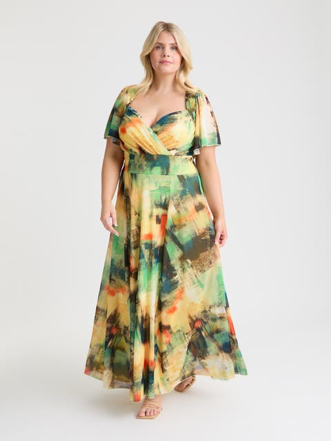 Kemi Bolero Wrap Bodice Maxi Gown