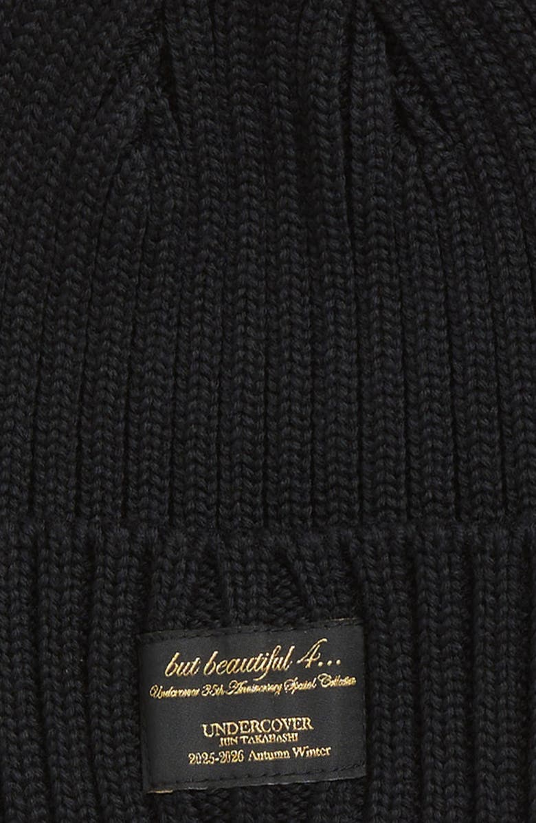 Undercover x Kijima Takayuki Wool Rib Beanie, Alternate, color, Black