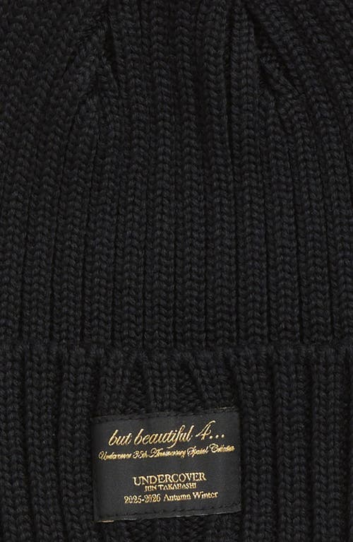 Undercover X Kijima Takayuki Wool Rib Beanie In Black