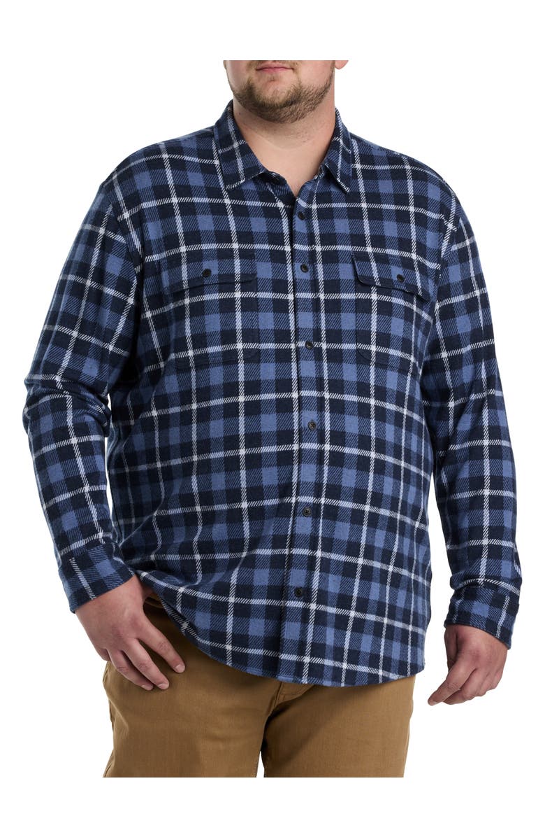 Faherty Big 
Tall Legend Sweater Shirt, Alternate, color, Blue Winds Plaid
