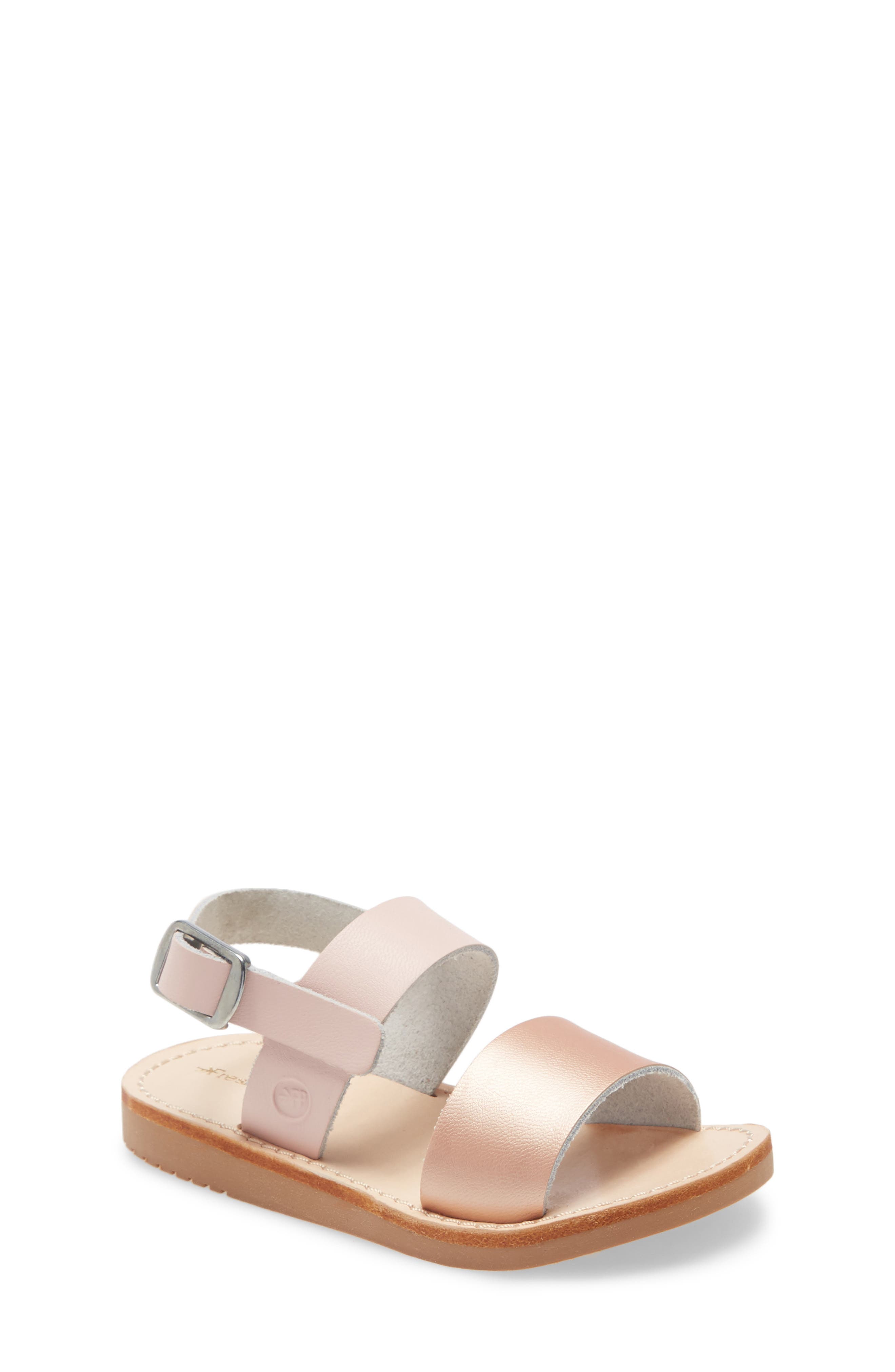 Sanibel Water Resistant Sandal, Main, color, ROSE GOLD / BLUSH