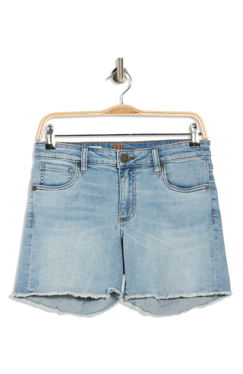KUT from the Kloth Kity Boyfriend High Waist Cutoff Denim Shorts, Main, color, Pentas