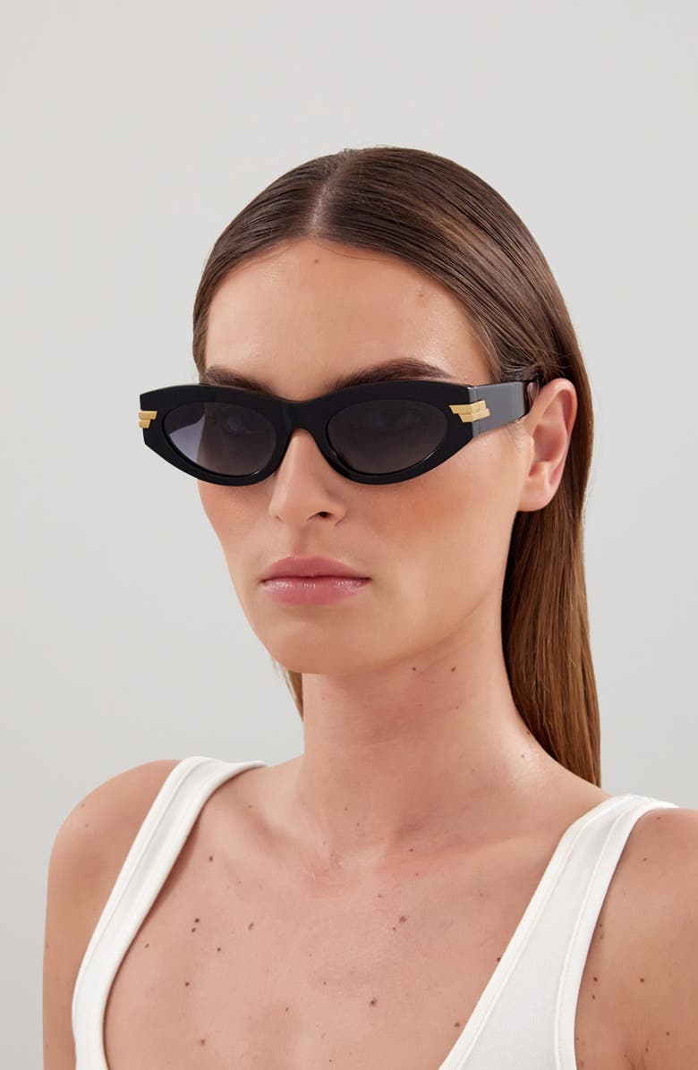Bottega Veneta 53mm Cat Eye Sunglasses, Alternate, color, 