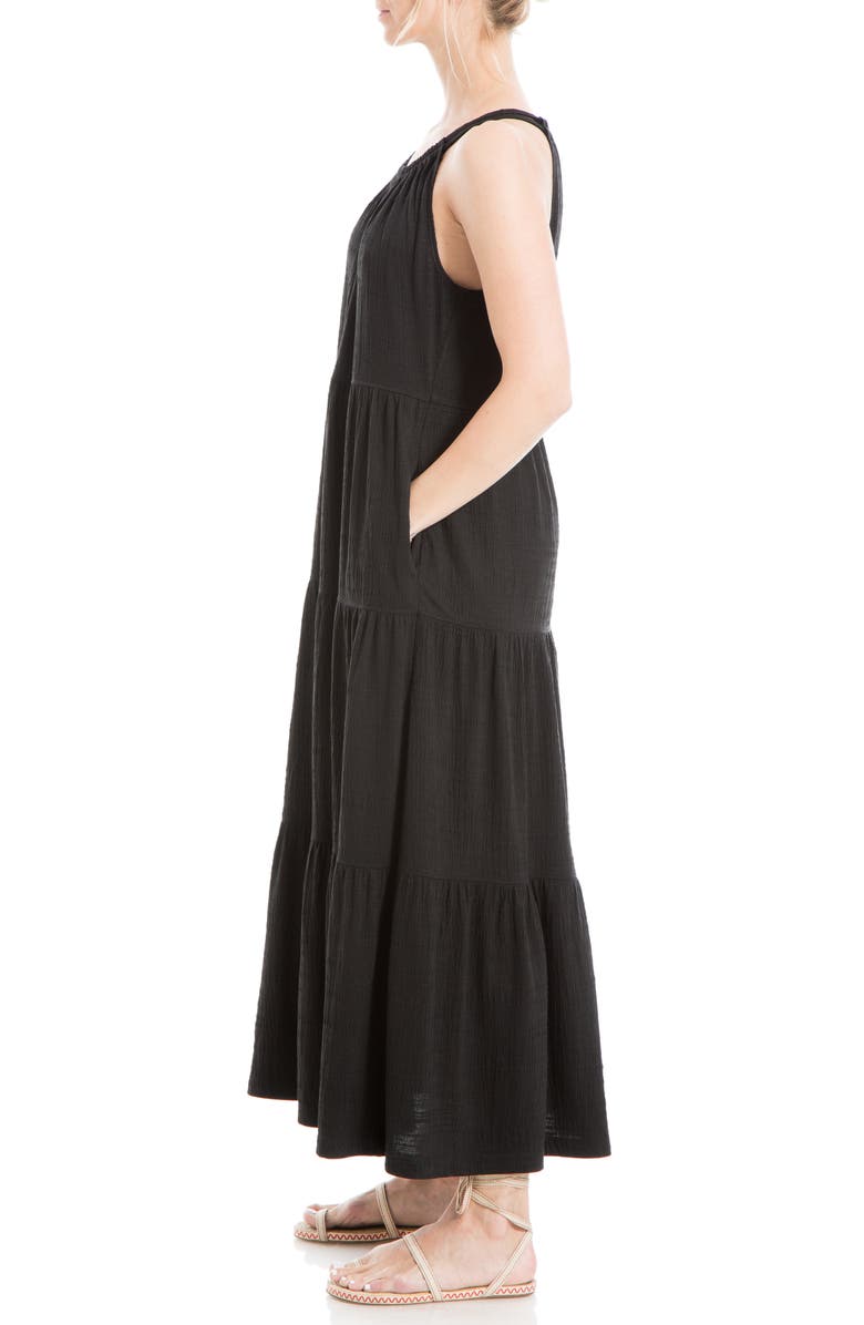 MAX STUDIO Sleeveless Tiered Maxi Dress, Alternate, color,