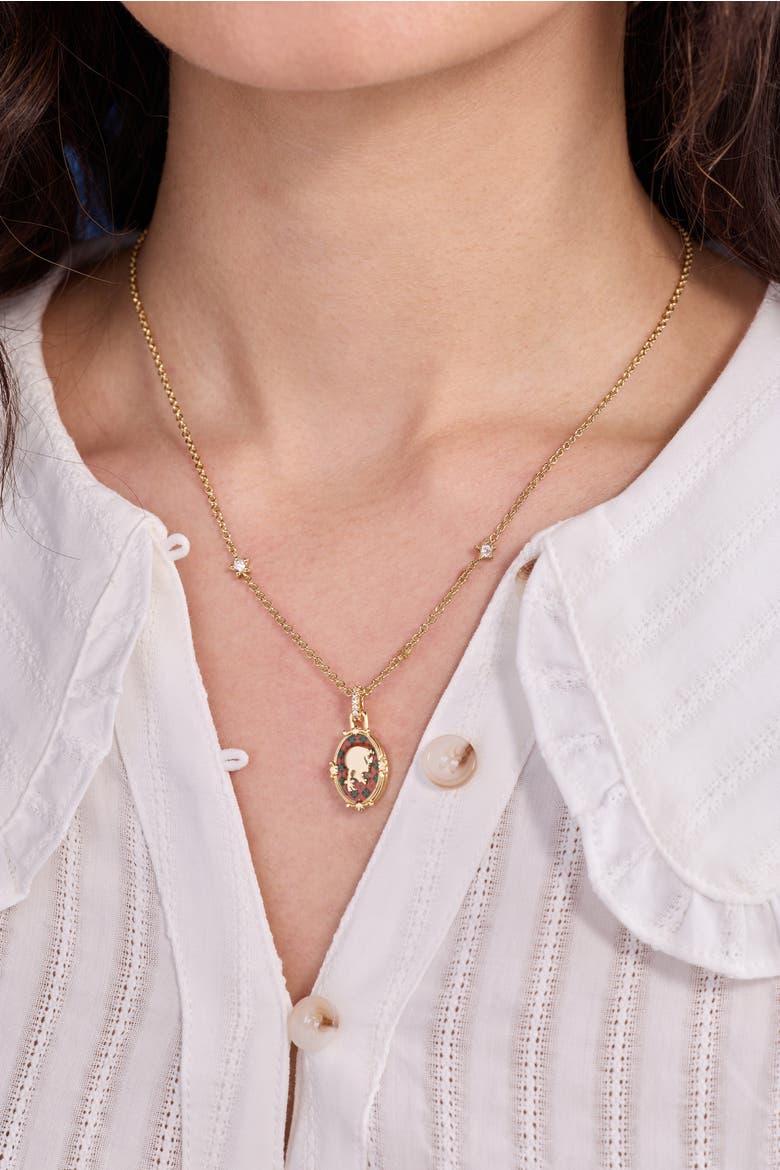 American Girl® Molly 'Lovable' Locket Necklace, Alternate, color, Gold
