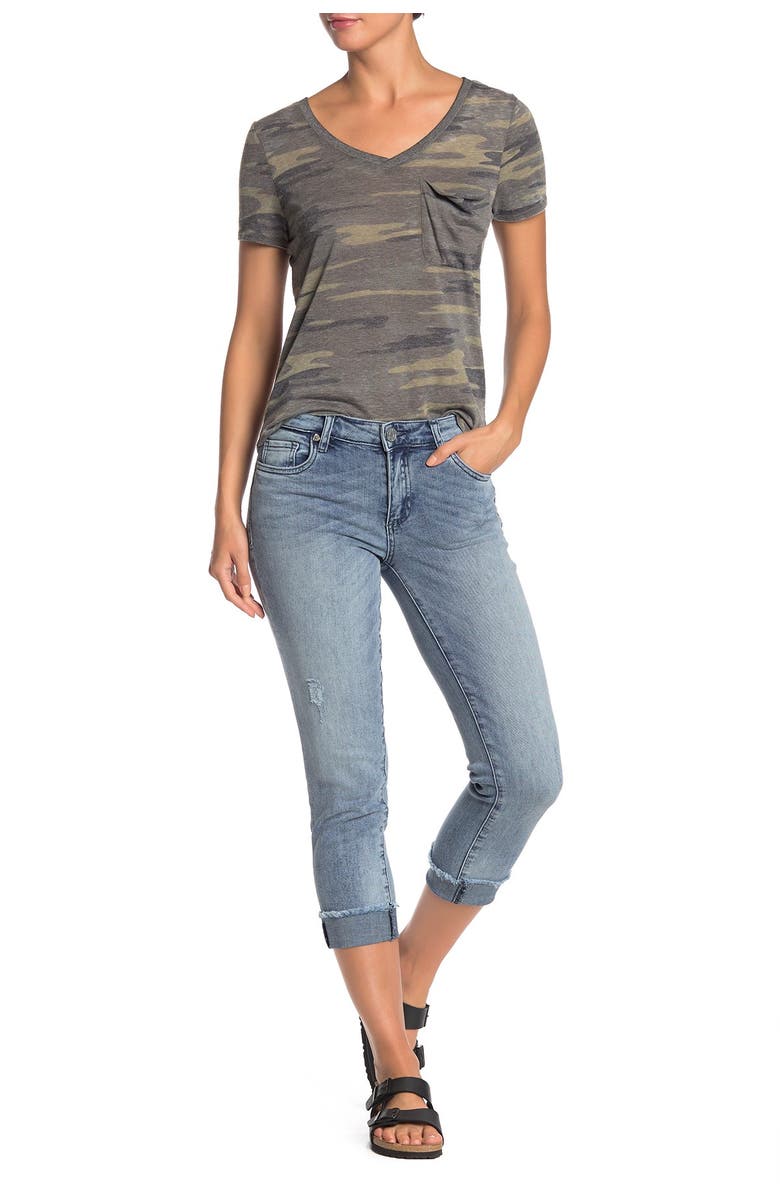 KUT from the Kloth Cropped Straight Leg Jeans, Alternate, color,