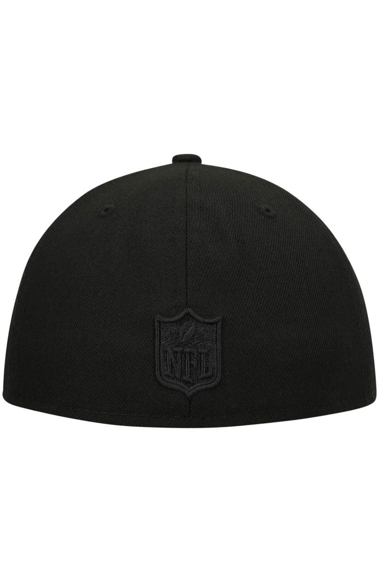 New Era Men's New Era Black Tampa Bay Buccaneers Black on Black Low Profile 59FIFTY II Fitted Hat, Alternate, color, 