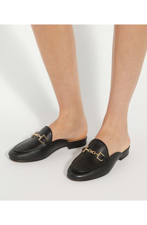 Dune London Glairing Bit Loafer Mule In Black