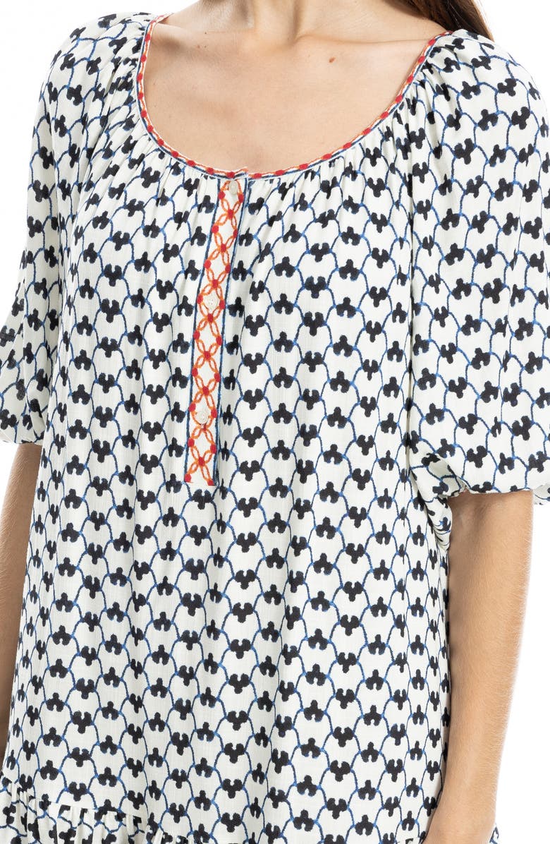 MAX STUDIO Puff Sleeve Tunic Dress, Alternate, color, 