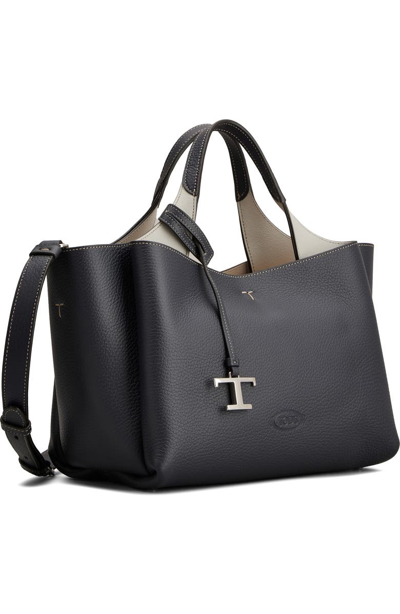 Tod's Mini Leather Tote, Alternate, color, Galassia Sc/ Gabbiano