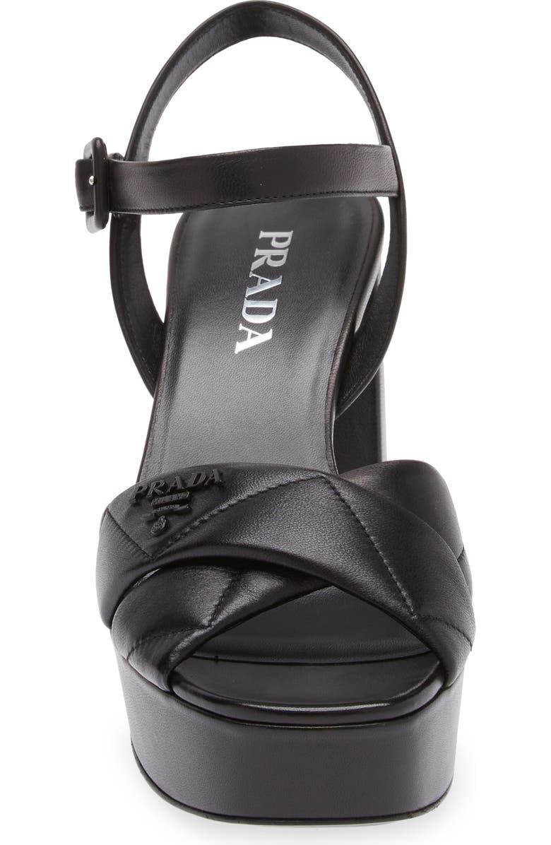 Prada Diagram Platform Sandal, Alternate, color,