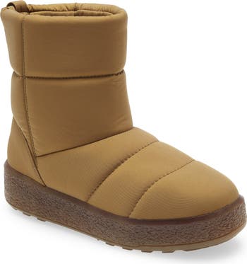 Madewell factory Toasty Puffer Winter Snow Boots Tan Size 8 NEW