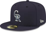 New Era Men's New Era Navy Colorado Rockies White Logo 59FIFTY Fitted Hat