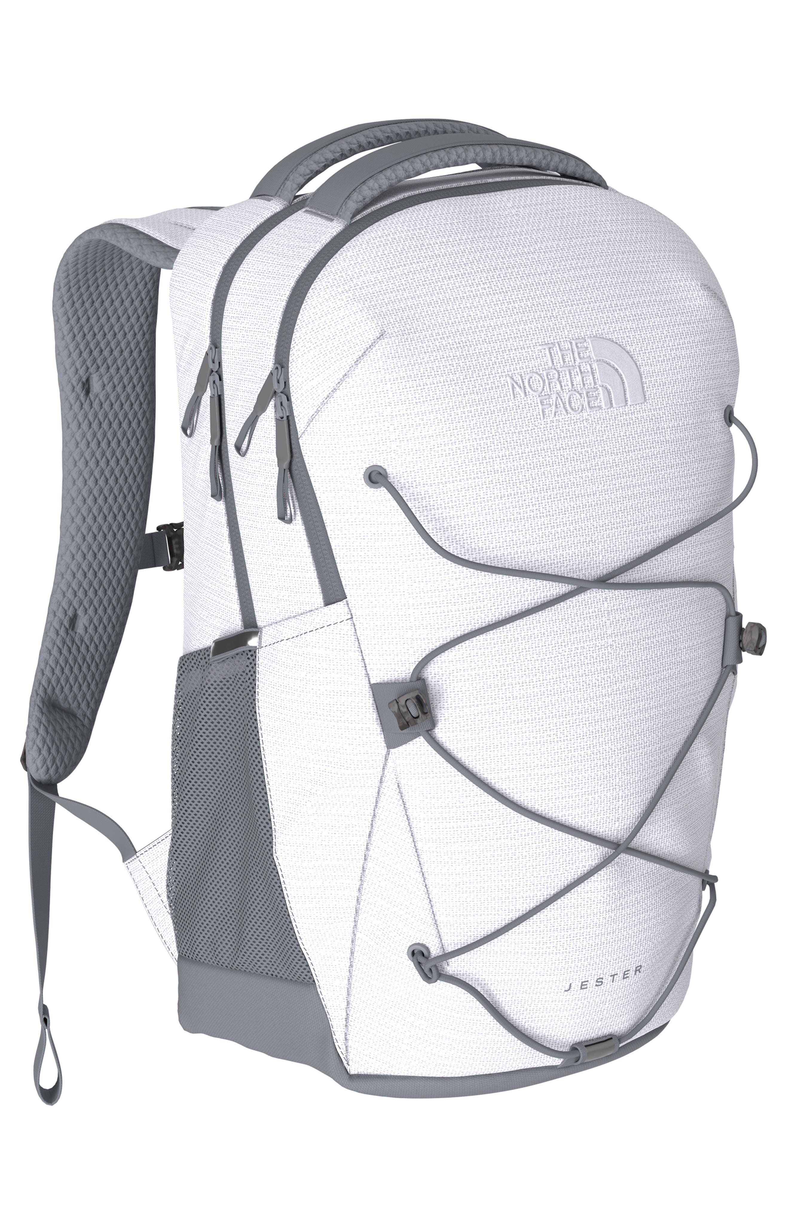 Jester Water Repellent Backpack, Alternate, color, TNF WHITE METALLIC/ MID GREY