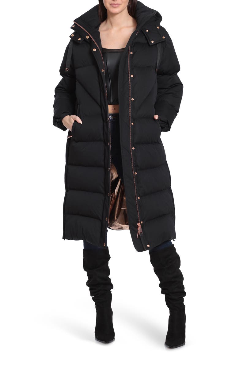 Avec Les Filles Thermalpuff<sup>™</sup> Longline Puffer Coat, Main, color,