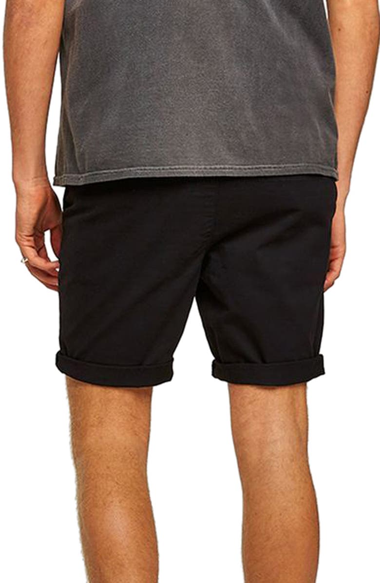 Topman Skinny Fit Chino Shorts, Alternate, color,