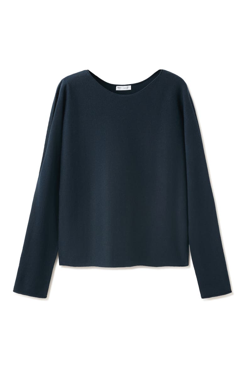 Sleeve Opening Sweater, Main, color, NAVY