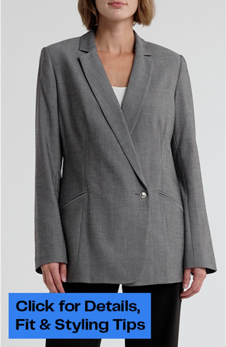 Jade Oversize Notch Lapel Blazer, sales video thumbnail