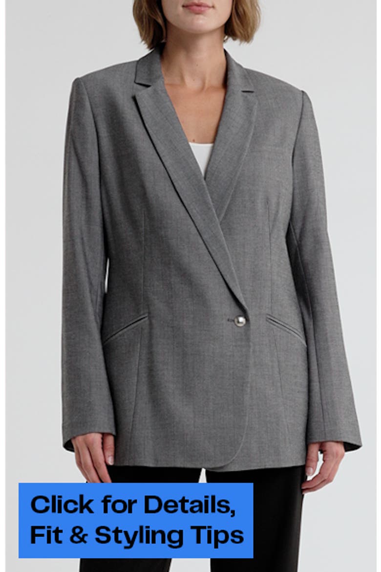 Jade Oversize Notch Lapel Blazer video