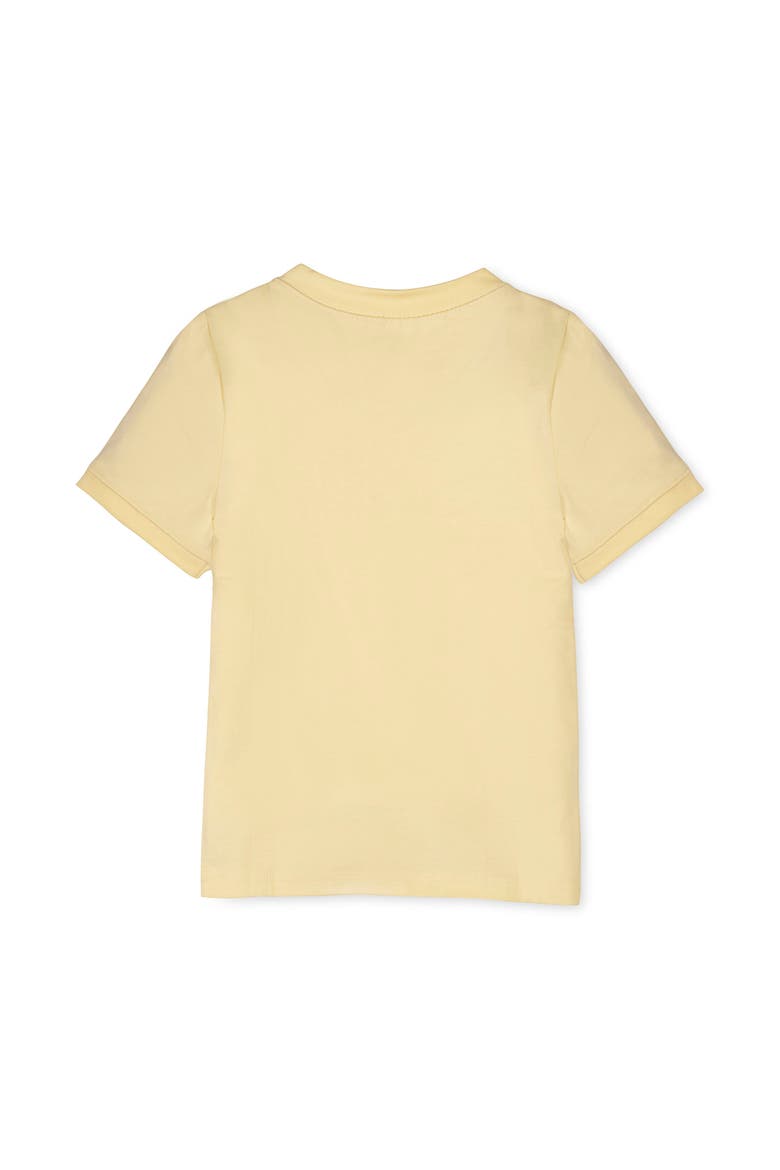 Kids' Organic Short Sleeve Henley Tee, Alternate, color, Pale Yellow