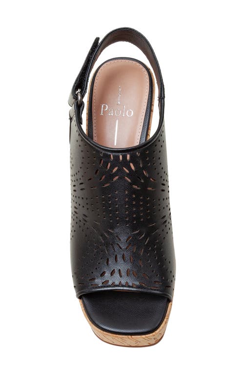 Shop Linea Paolo Viviana Platform Wedge Sandal In Black