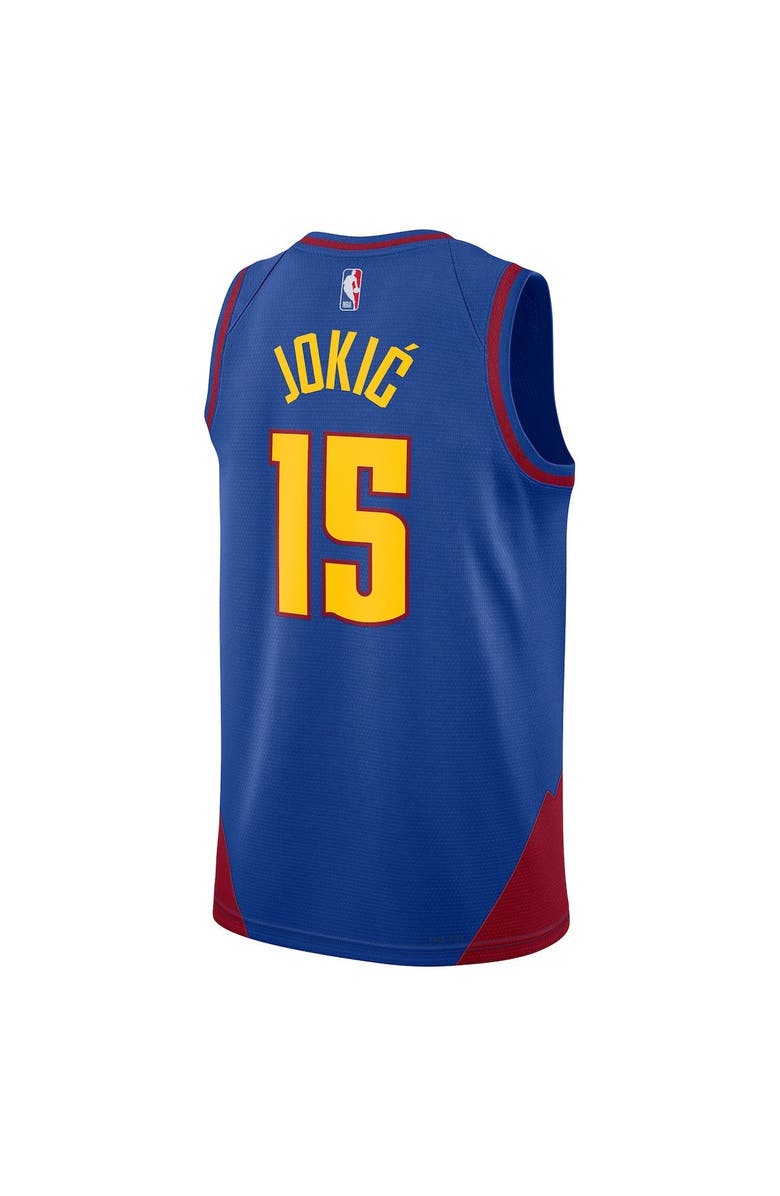 Jordan Brand Unisex Jordan Brand Nikola Jokic Blue Denver Nuggets Swingman Jersey - Statement Edition, Alternate, color, Blue