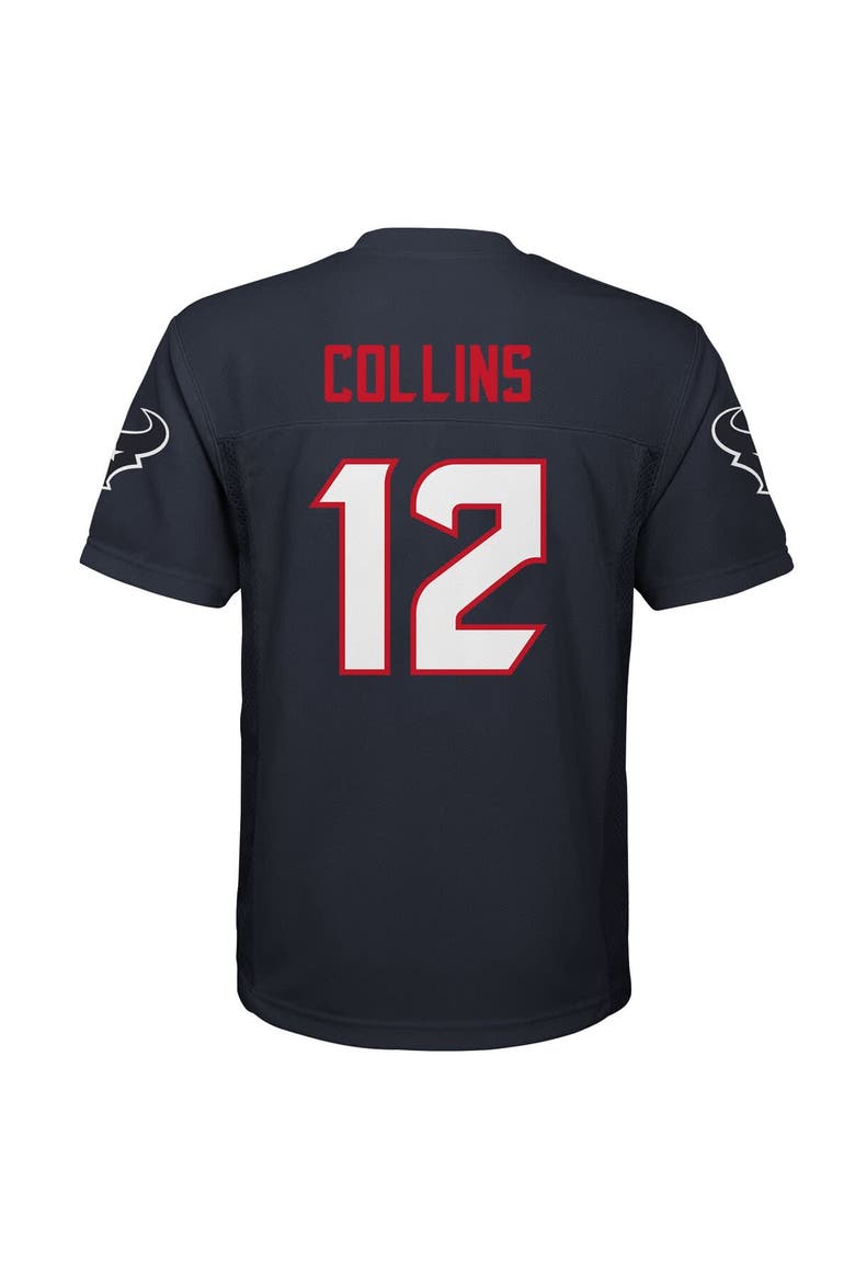 Youth Nico Collins Navy Houston Texans Replica Player Jersey, Alternate, color, Navy