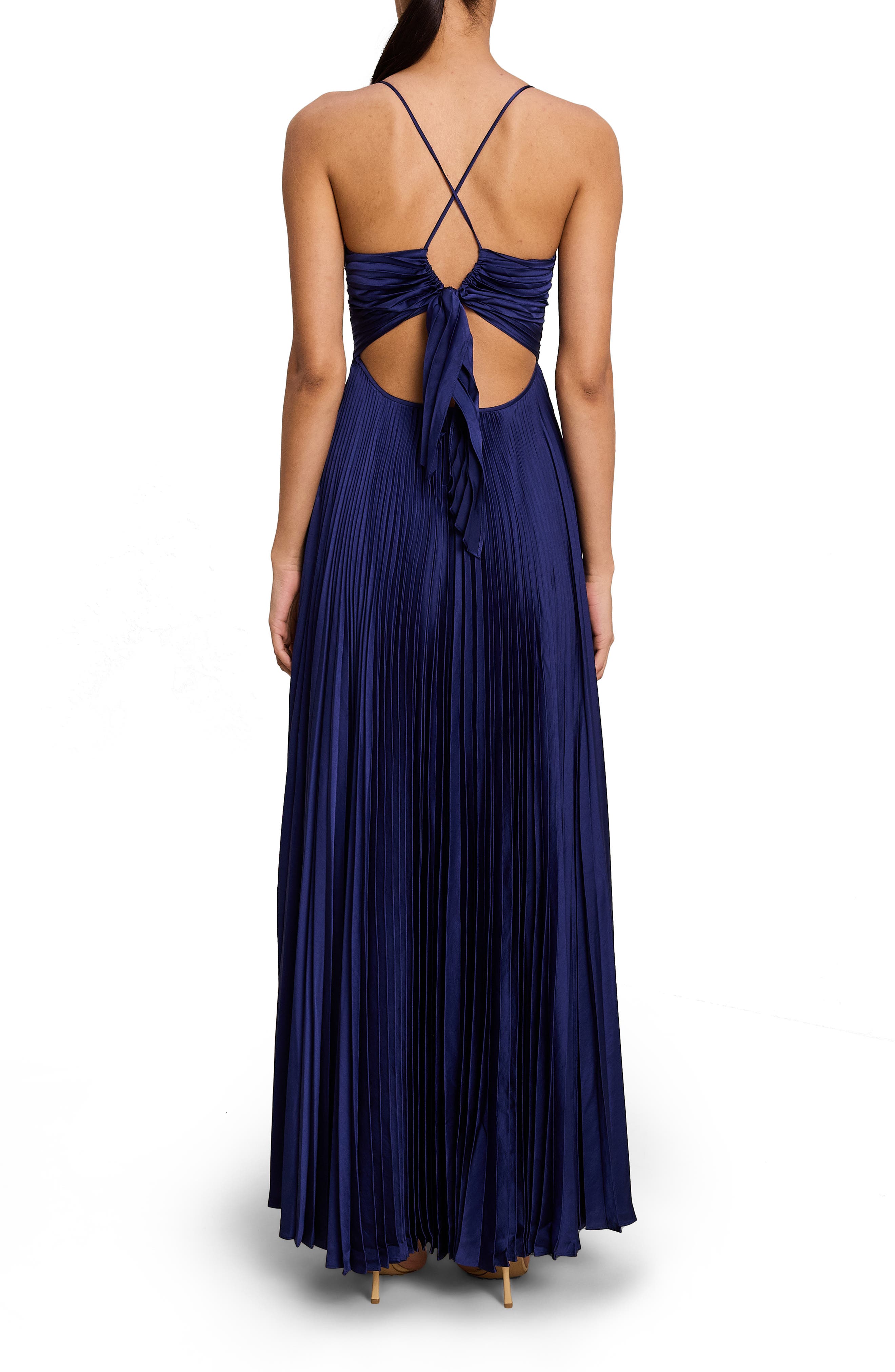 Aries Pleated Cutout Maxi Dress - image 2