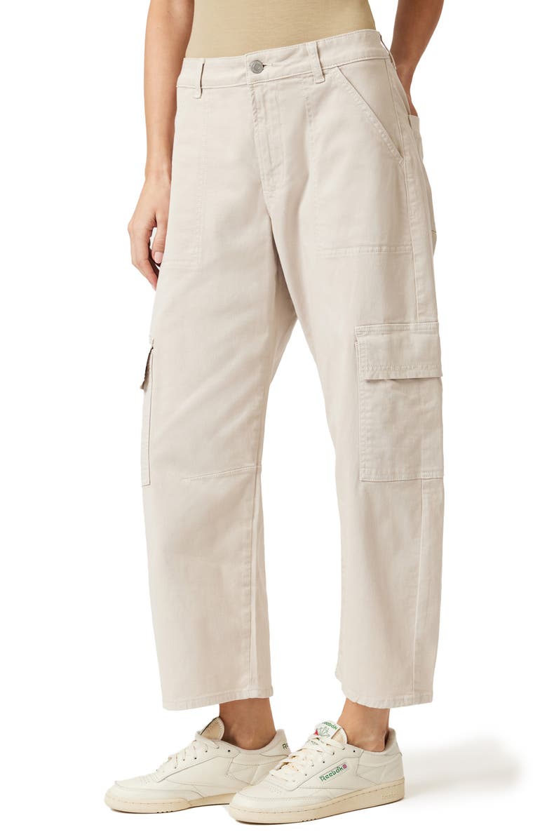 Mavi Jeans Vinnie Ankle Cargo Pants, Alternate, color, Frost Casual Twill