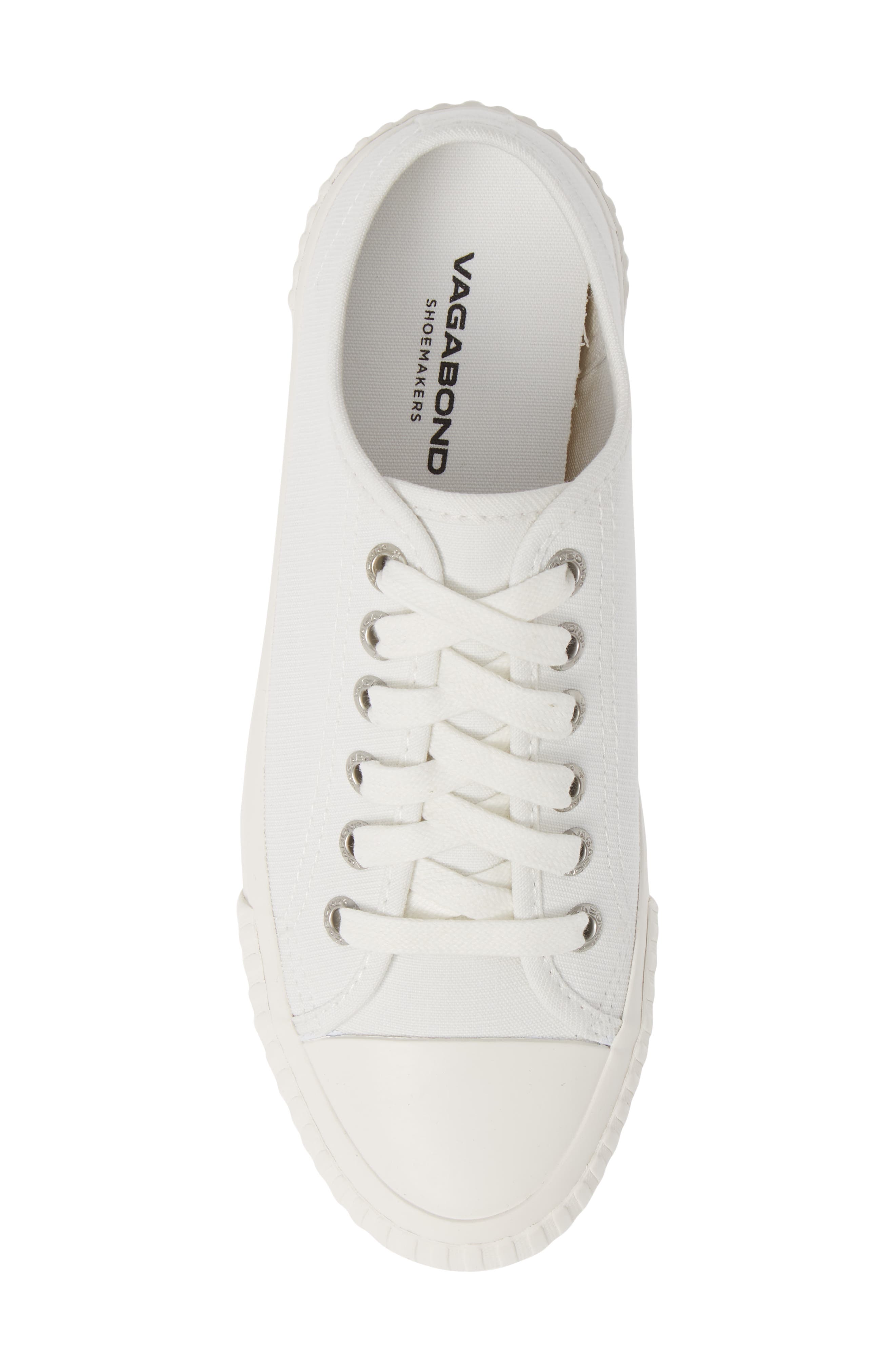 Ashley Sneaker, Alternate, color, WHITE FABRIC