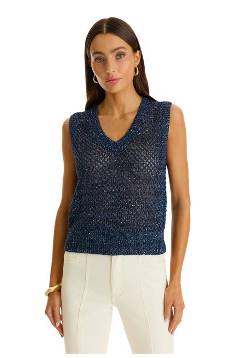 Addison Sequin Crochet Top