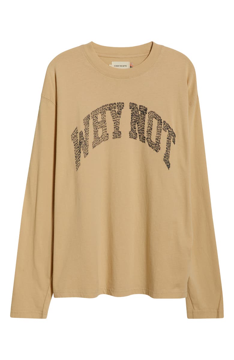 HONOR THE GIFT Why Not Long Sleeve Graphic T-Shirt, Alternate, color, Sand