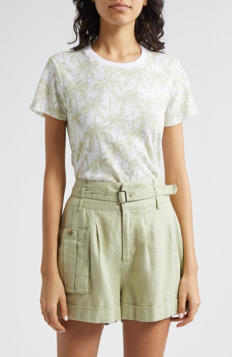 ATM Anthony Thomas Melillo Palm Print Cotton T-Shirt, Main, color,