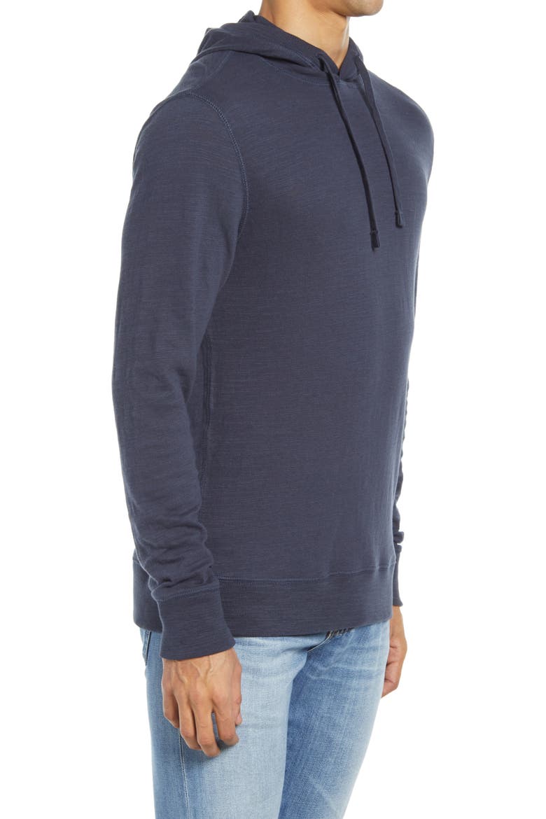 Slub Cotton Hoodie, Alternate, color, BLUE NIGHTS