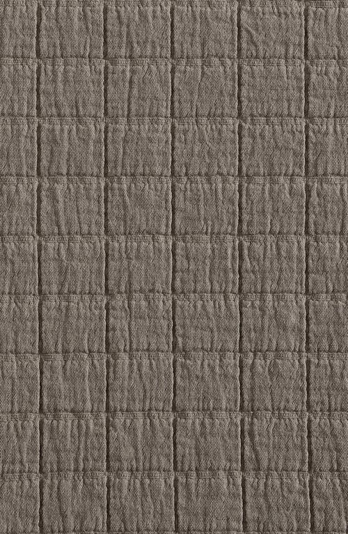 Calvin Klein Home Essential Washed Jacquard Coverlet In Dark Brown