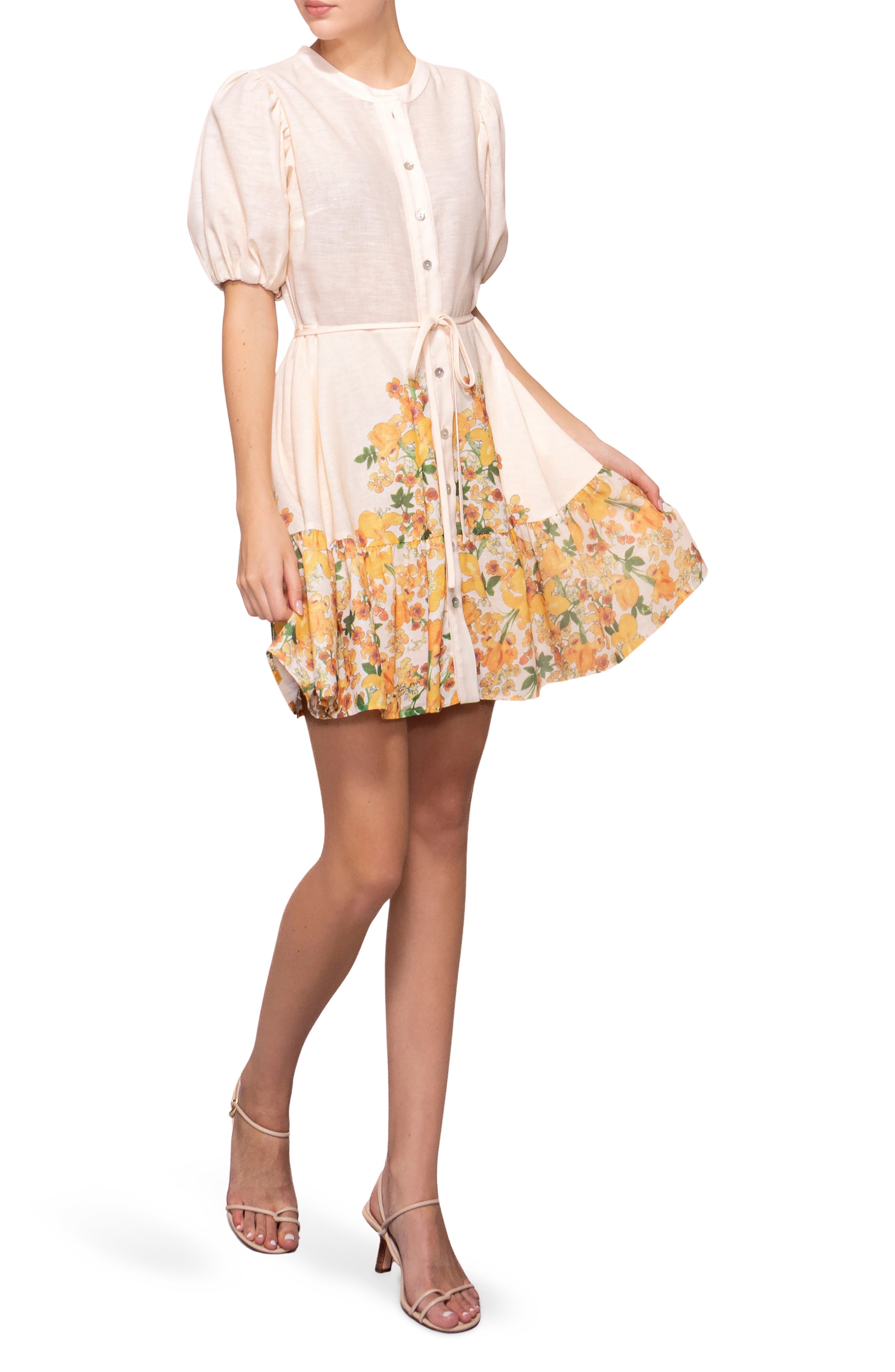 MELLODAY Border Print Dress