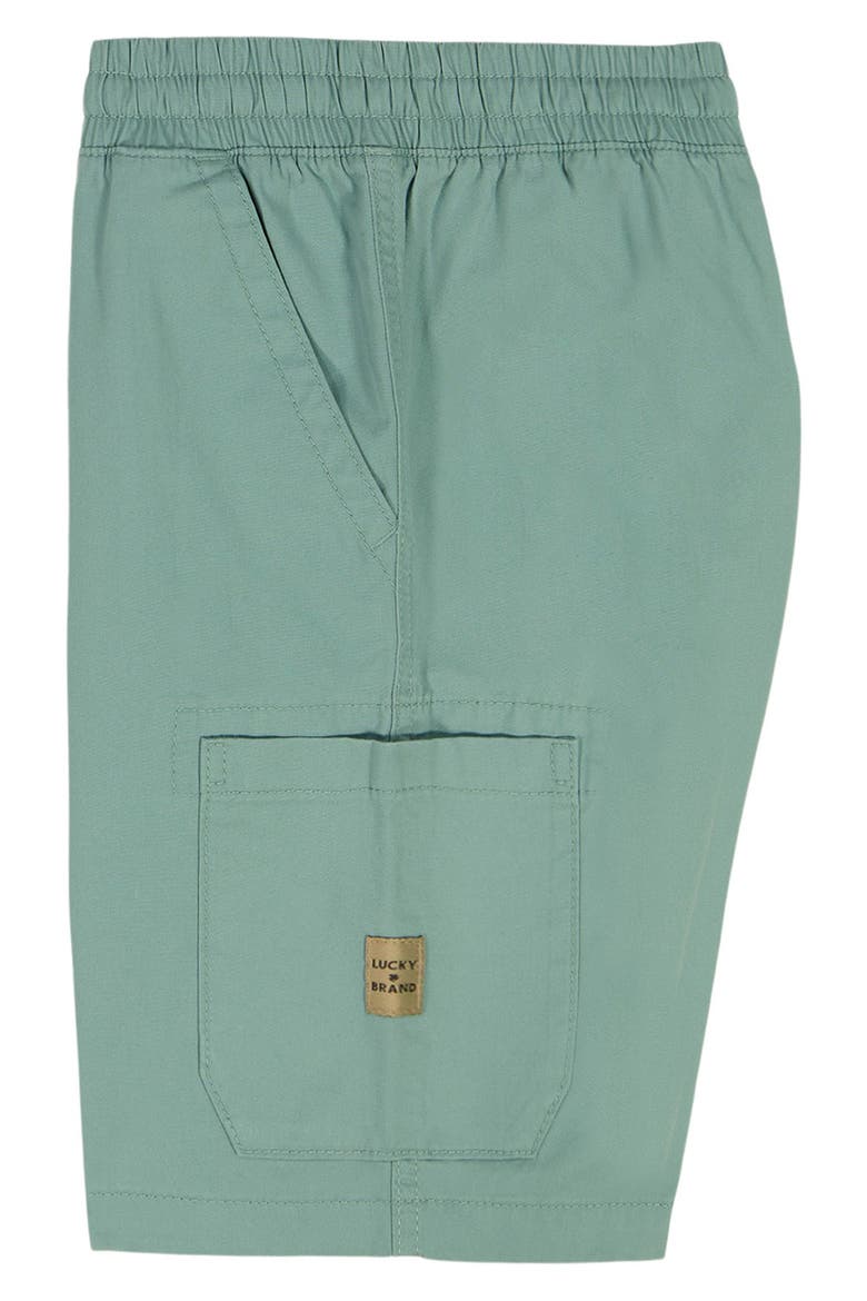 Kids' Pull-On Cargo Shorts, Alternate, color, MINERAL BLUE
