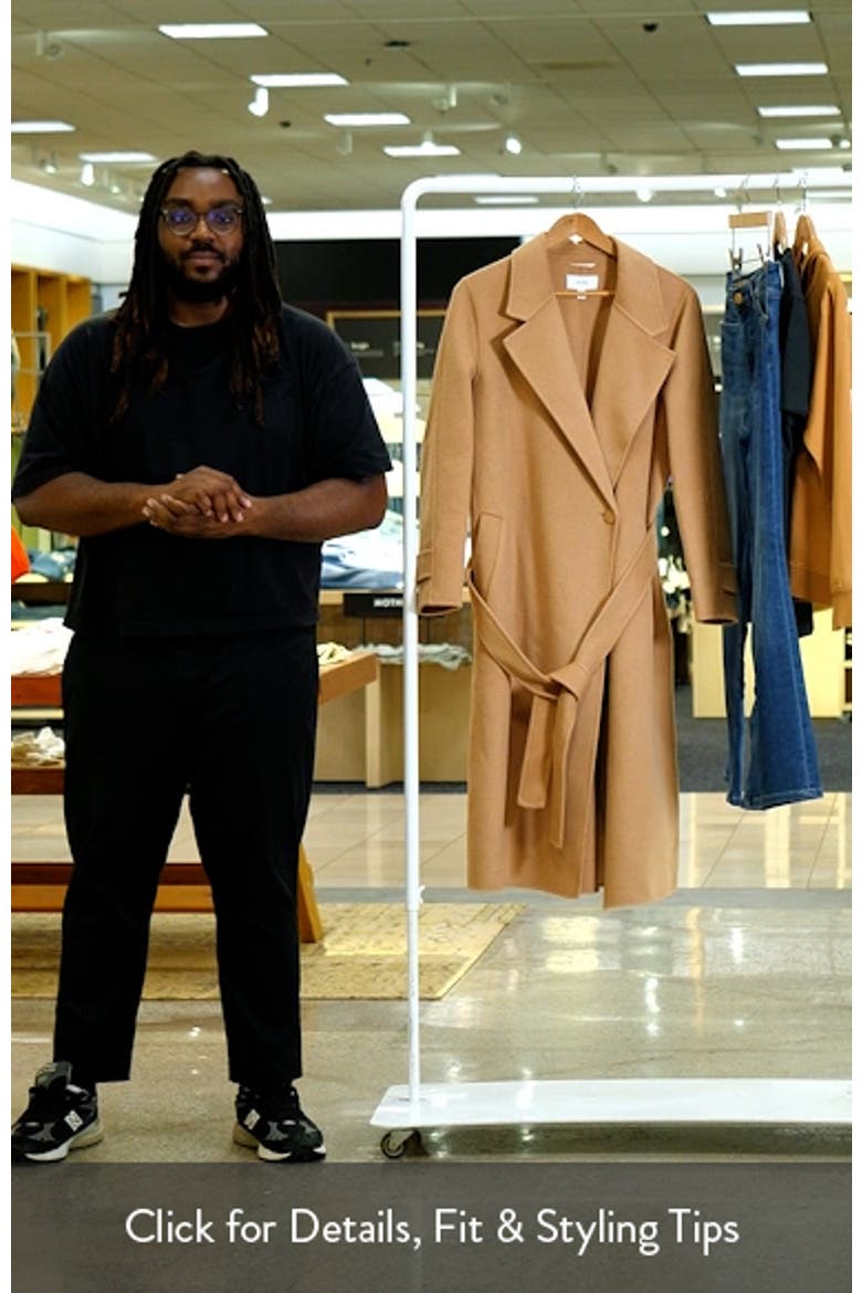 Emile Belted Wool Blend Coat video