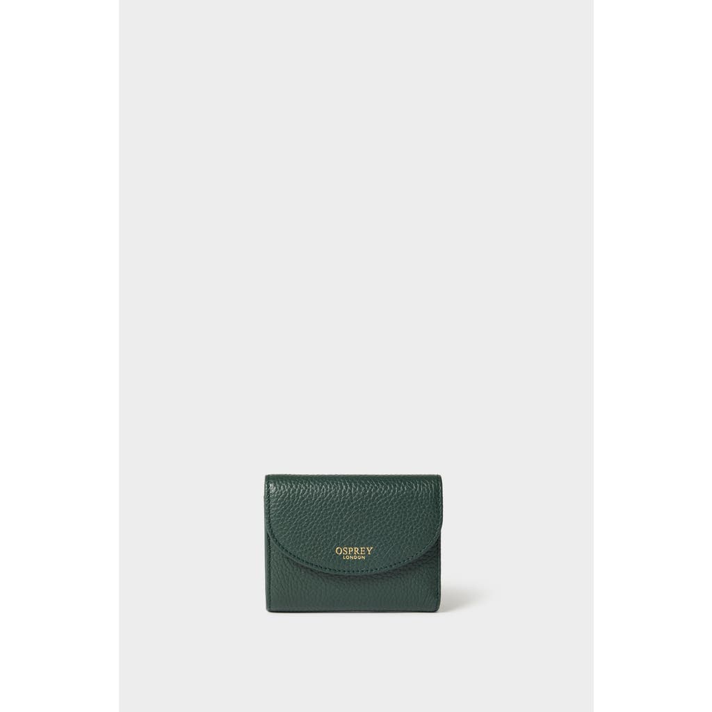 Osprey London The Core Small Leather Matinee Purse In Green
