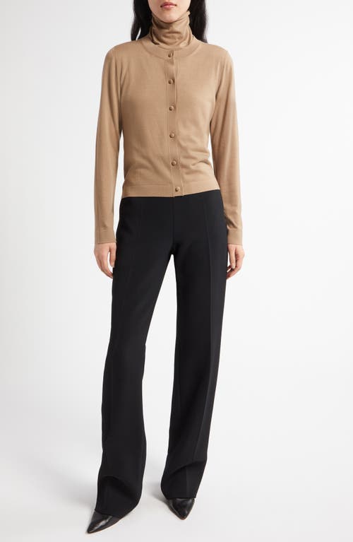 The Row Iyona Wool Cardigan In Camel