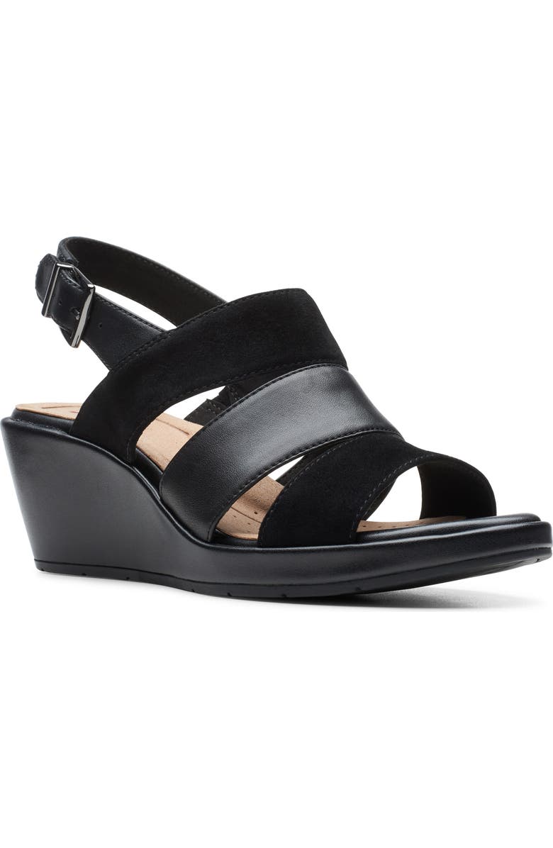 Clarks<sup>®</sup> Un Plaza Go Wedge Sandal, Main, color,