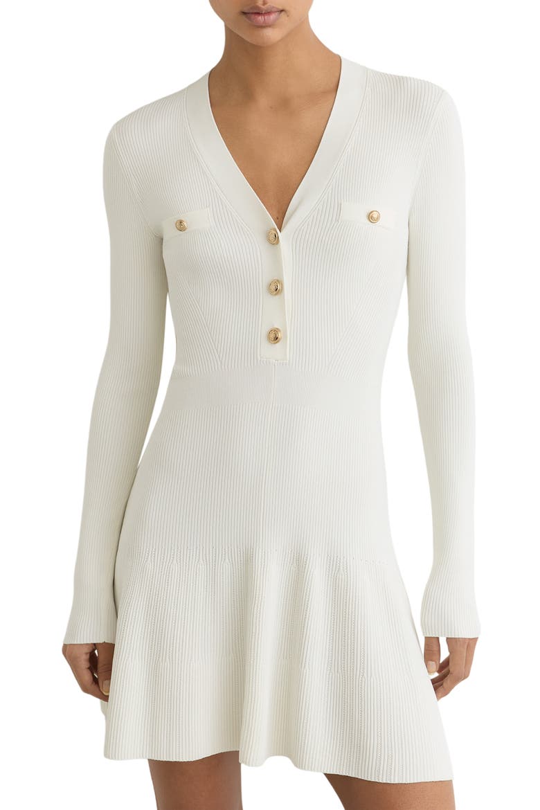 lavelle knit mini dress fitted lace wedding dress Lavelle Knit Mini Dress