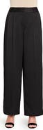 Tahari ASL Crinkle Wide Leg Satin Pants